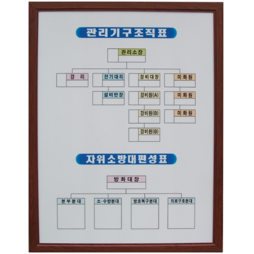 99-2. 현황판(원목프레임)